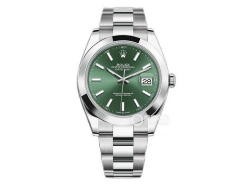 фабрика VS Rolex Datejust 41mm (мятно-зелёный) продажа реплик часов 126300-0019