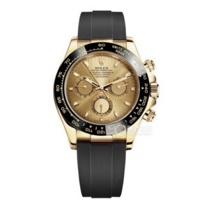 Clean Factory Rolex Daytona 4130 Movement (Champagne Gold) Replica Watch 116518-0042 For sale