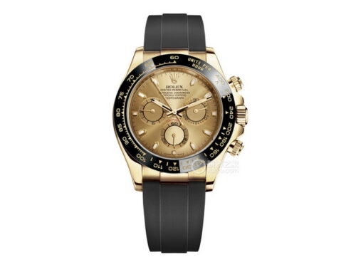 Clean Factory Rolex Daytona 4130 Movement (Champagne Gold) Replica Watch 116518-0042 For sale