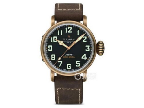 Топовые реплики часов ZENITH PILOT (бронза)  29.2430.679/21.C753
