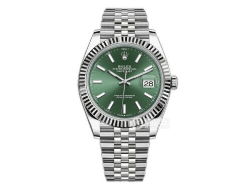 Rolex Datejust 126334-0028 (mint green) 41mm клонированные часы продажа