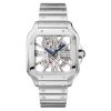 Новинка: реплика скелетон часов Cartier Santos WHSA0014